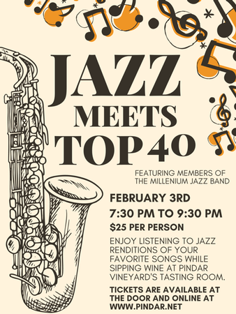 Jazz Meets Top 40 Feb 3rd