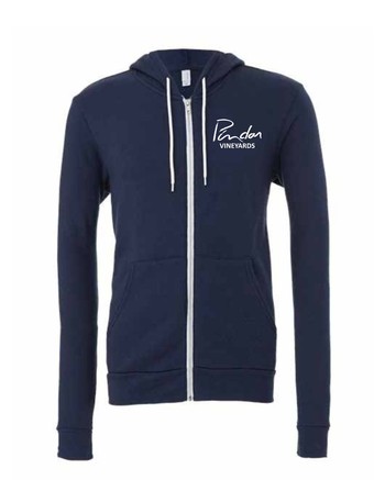 Navy Zip Hoodie Sweatshirt