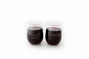 Stemless Logo Wine Glass