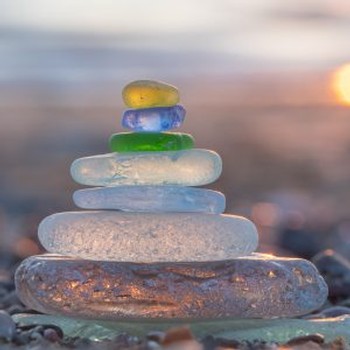 Driftwood and Sea Glass Bracelet