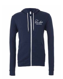 Navy Zip Hoodie Sweatshirt