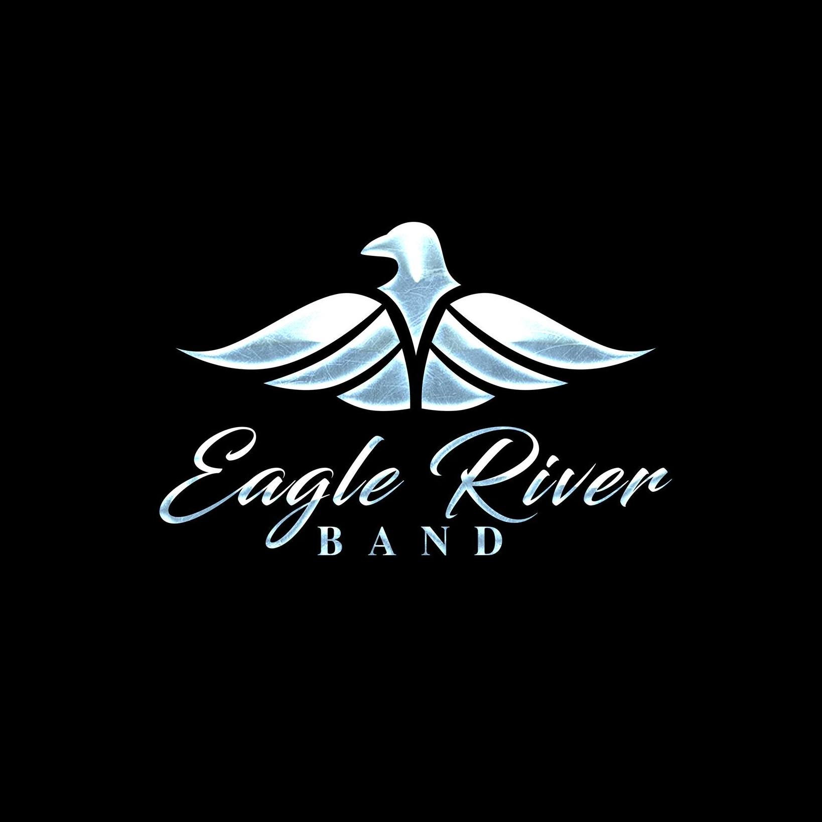 Eagle River Band logo featuring a stylized eagle with outstretched wings on a black background.